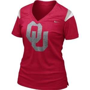   Womens Crimson Nike Football Replica T Shirt