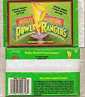 power rangers trading card 1994  