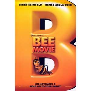 Bee Movie Movie Poster (27 x 40 Inches   69cm x 102cm) (2007) Style B 