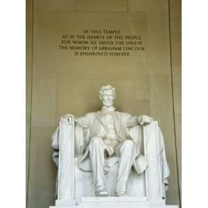com Statue of Abraham Lincoln in the Lincoln Memorial, Washington D.C 