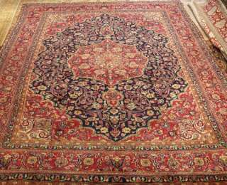 10x13 Beautiful Handmade Carpet Antique 1930s Genuine Persian Isfahan 