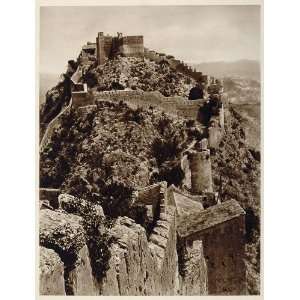  1925 Castle Ruins Walls Castillo Xativa Jativa Spain 