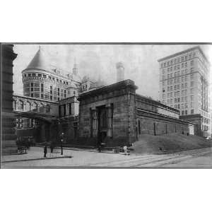   Tombs,Prison,New York City,NYC,c1901,old waiting for demolition,Street