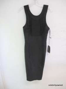 NWT Versace Black Sleevelss Fitted Dress 38 $1655  