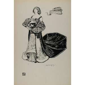 1899 Print Lady Mother Invention Costume Man Labor   Original Halftone 