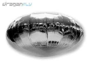 Mach RC Airship 36 Mylar Silver Saucer UFO Balloon  