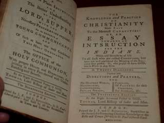 CHRISTIANITY FOR INDIANS Instruction Essay 1781 EDITION  