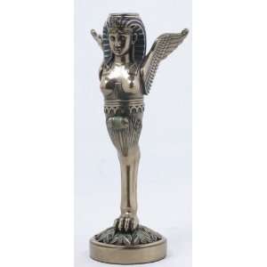  Bronze Egyptian Candle Holder 7808: Home & Kitchen