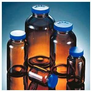 Chem Tall Wide Mouth Amber Glass Jars and Bottles, 60mL:  