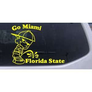  Go Miami Pee On Florida State Car Window Wall Laptop Decal 
