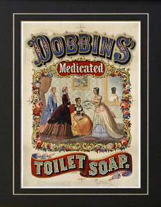 1869 Vintage Toilet Soap Bathroom Medical Poster Ad  