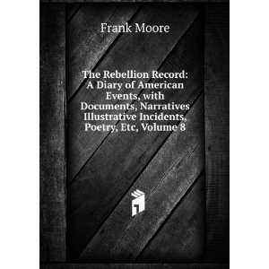   Illustrative Incidents, Poetry, Etc, Volume 8 Frank Moore Books