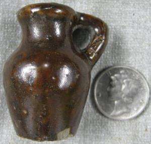 1890’s 1910‘s~Miniature Brown Jug~Beaver Co, PA  
