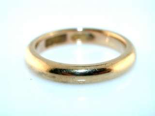 ANTIQUE 18KT YELLOW GOLD WEDDING BAND RING sz 5  