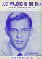 1950s Sheet Music Johnnie Ray JUST WALKING IN THE RAIN  