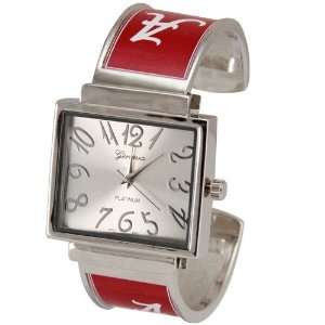   Alabama Crimson Tide Ladies Silver Crimson Fun Numerals Bracelet Watch