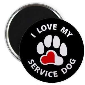  Creative Clam I Love My Service Dog Medical Alert 2.25 