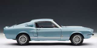 AUTOART 72907 1:18 SCALE 1967 FORD MUSTANG SHELBY GT500 BLUE DIECAST 