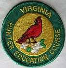 VIRGINIA HUNTER EDUCATION COURSE PATCH 3 DIAMETER