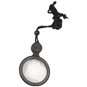  ILLUMINATED 4X/8X MAGNIFIER WITH NECKSTRAP AND LIGHT