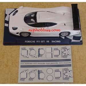  Fly   Porsche 911 GT1 98 White Slot Car (Slot Cars) Toys 
