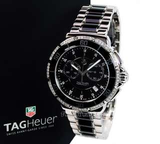 NEW TAG HEUER FORMULA 1 CHRONO CAH1212.BA0862 BLACK CERAMIC F 1 