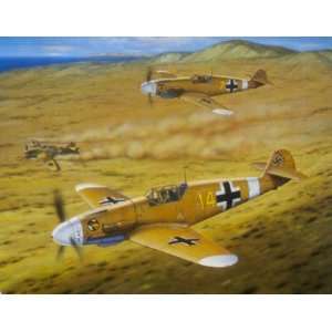   Bf 109 Ace Jochen Marseille World War II Aviation Art: Home & Kitchen