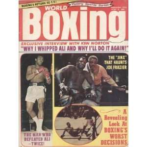  Joe Frazier World Boxing Sept 1973 Autographed / Signed 