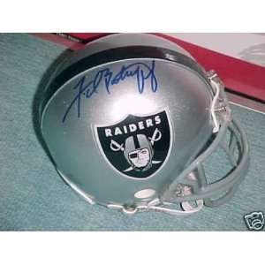  Autographed Fred Biletnikoff Mini Helmet   Autographed NFL 