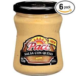 Pace Pace Salsa Con Queso, 15 Ounce Jars (Pack of 6)  