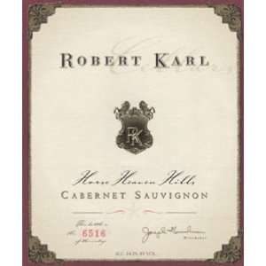  2007 Robert Karl Cabernet Sauvignon 750ml Grocery 