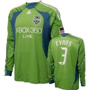  Brad Evans Game Used Jersey: Seattle Sounders #3 Long 