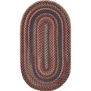   Heritage Red Braided Wool Area Rug 8.00 x 11.00.