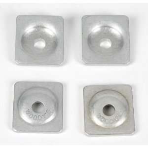  Woodys Angled Aluminum Backing Plates   5/16in. Thread 