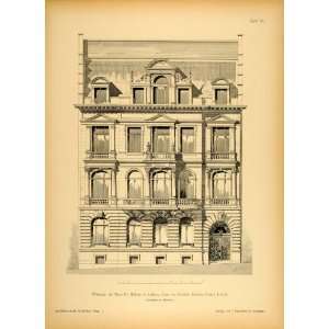  1894 Mansion House Aachen Germany Architecture Print 