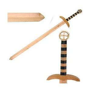  47 Inch Wooden Medieval Crusader Practice Waster Sword 