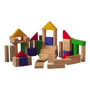  Plan Toys Set of 50 Wooden Building Blocks Baby