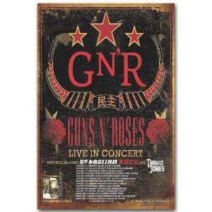  Guns N Roses Poster   Flyer for Chinese Democracy Tour 