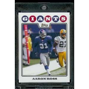 2008 Topps # 262 Aaron Ross   New York Giants   NFL Trading Cards in a 