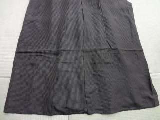 22766# Japanese KIMONO SILK / VINTAGE MENS HAKAMA / UMANORI TYPE 