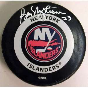  Bobby Nystrom Autographed NY Islanders Puck Sports 