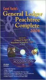Carol Yachts General Ledger and Peachtree Complete 2004 software on 