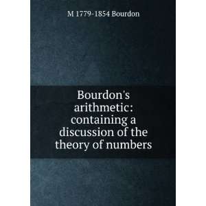   discussion of the theory of numbers M 1779 1854 Bourdon Books