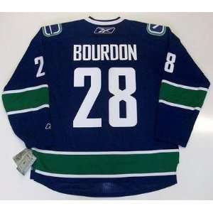  Luc Bourdon Vancouver Canucks Reebok Premier Jersey   X 