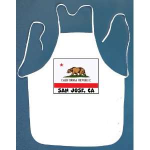  San Jose California BBQ Barbeque Apron with 2 Pockets 