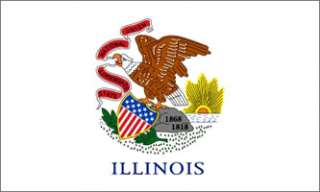 x3 ILLINOIS US STATE FLAG OUTDOOR BANNER PENNANT 2X3  