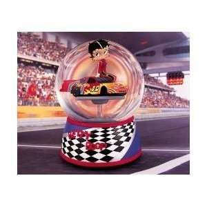  Race Car Driver Betty Boop Musical Waterglobe