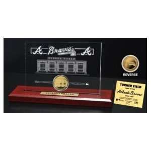 Turner Field 24KT Gold Coin Etched Acrylic