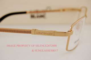 New MONT BLANC Eyeglasses Frames 246 032 GOLD PLATED 55  