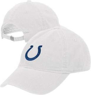 Indianapolis Colts Womens  White  Adjustable Slouch Strapback Hat 